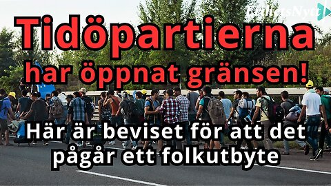 Här är beviset för att det pågår ett folkutbyte och därför är Tidöpartierna ansvariga