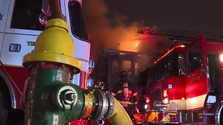 3 adults and one child hospitalized after East Cleveland fire