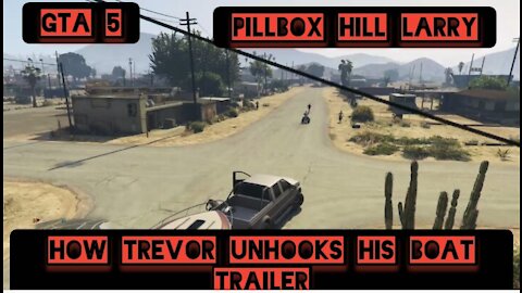 How Trevor unhooks his boat trailer — GTA 5