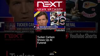 Tucker Carlson Shows Up At Funeral #shorts
