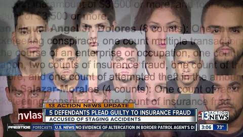 5 people plead guilty to insurance fraud
