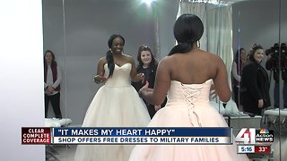 Military brides get chance for 'dream dress'