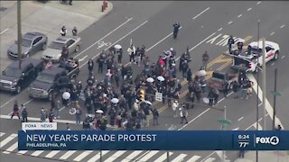 New Year's parade protest