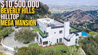 Inside $10,500,000 Beverly Hills Hilltop Mega Mansion