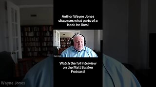 Author Wayne Jones Discusses what he Looks for in a Book #shorts