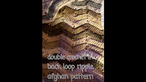 Double crochet ripple stitch