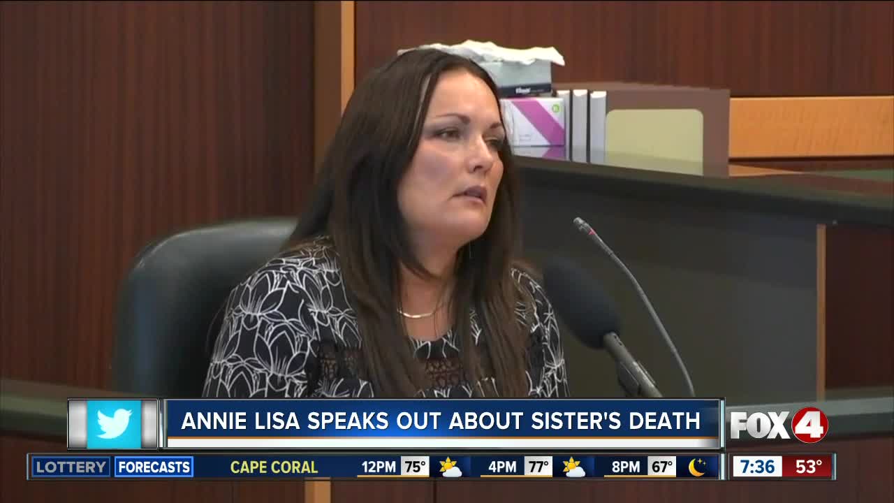 Annie Lisa speaks out about the death of her sister, Teresa Sievers