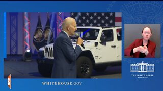 LIVE: President Biden Delivering Remarks on Electric Vehicle Manufacturing “Boom” in America…