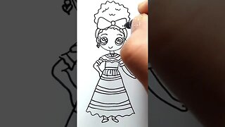 How to draw and paint Dolores from Disney Encanto
