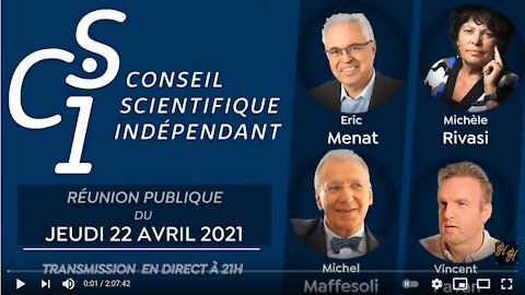 Réunion publique n°3 du Conseil scientifique indépendant (CSI) du 22/04/2021