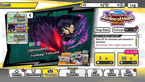 My Hero Ultra Impact Tokoyami Shaft Incominggggg