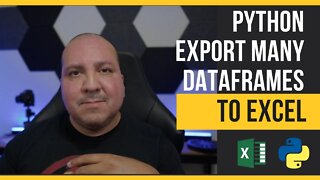 Python Export Dataframes To Excel