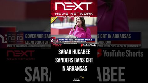 Governor Sarah Hucabee Sanders Bans CRT in Arkansas #shorts