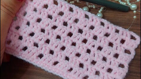 📌How to crochet amazing very simple stitch