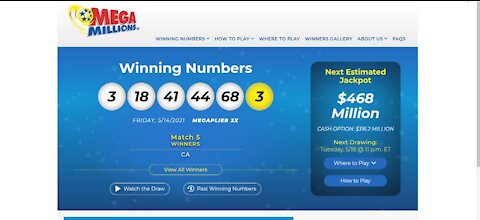 $468M Mega Millions jackpot up for grabs Tuesday