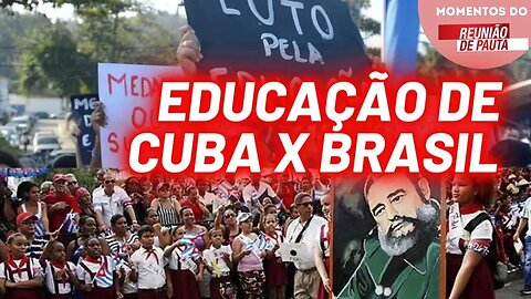 Educação: Cuba x Brasil - comentário do chat | Momentos Reunião de Pauta