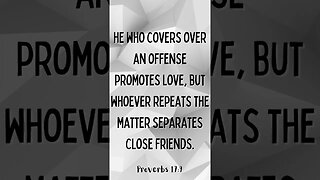 Proverbs 17:9 #shorts