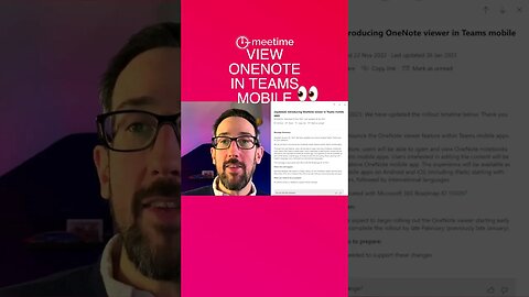 OneNote Viewer In Microsoft Teams Mobile App