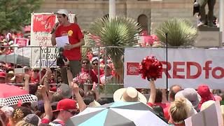 VIDEO: Red for Ed leaders speak at the Arizona capitol Thursday