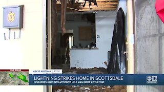 Lightning strikes Scottsdale home with 83-year-old man inside