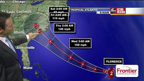 Hurricane Florence is rapidly strengthening, National Hurricane Center says