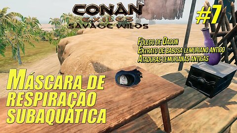 Onde encontrar a Máscara de respiração subaquática no mod Savage Wilds - Conan Exiles: Savage Wilds