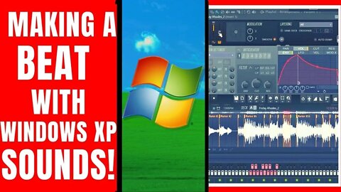Making A Beat With WINDOWS XP SOUNDS! Live Producer Vlog