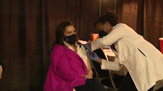 Gov. Gretchen Whitmer gets COVID-19 vaccine