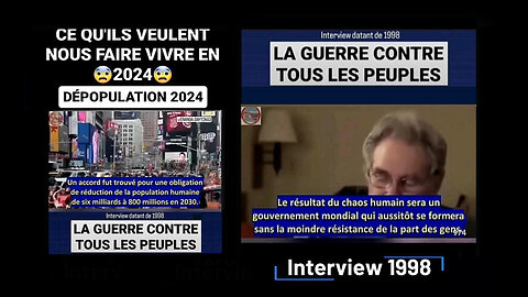 INTERVIEW 1998 sur l'Agenda 2021-2030 (Dépopulation et guerre contre les peuples) Voir descriptif