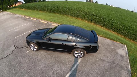 How my Longtube header V6 mustang Sounds Driving Around a Parking lot