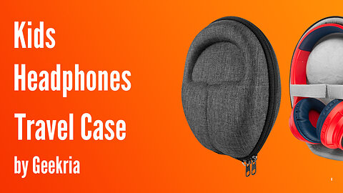 Kids On-Ear Headphones Travel Case, Hard Shell Headset Carrying Case | Geekria