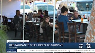 San Diego restaurants stay open to survive despite health orders