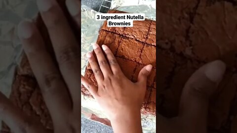 3 Ingredient Nutella Brownies