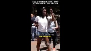Young Black woman tears apart BLM narrative