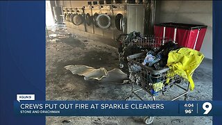 Sparkle Cleaners experiences fire