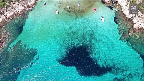 Drone Captures Greek Island's Hidden Gem