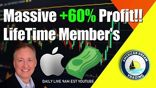 Massive +60% Profit!! Lifetime Member's Stock Market Success