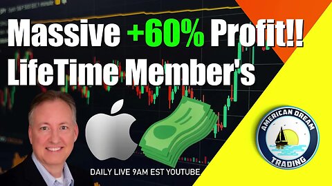 Massive +60% Profit!! Lifetime Member's Stock Market Success