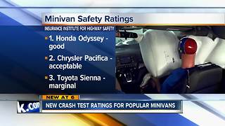 New crash test ratings released for popular minivans