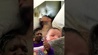 Chrisean Rock posted Baby Chrisean Jr sleeping on daddy Blueface Chest. #blackyoutube #short