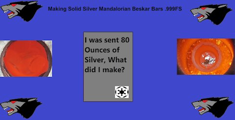 Making 2 Solid Silver Mandalorian Beskar Bars .999FS