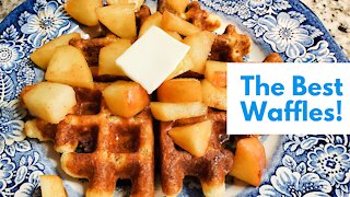The Best Waffles EVER | Gluten Free & Sugar Free | Easy, Healthy Breakfast