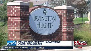 Family disputes with apartment complex manager