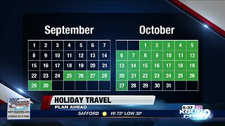 Holiday travel, best time to buy