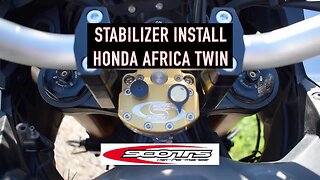 How to install a Scotts Steering Stabilizer on the Honda Africa Twin