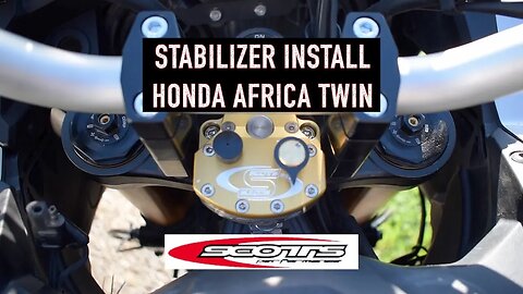 How to install a Scotts Steering Stabilizer on the Honda Africa Twin