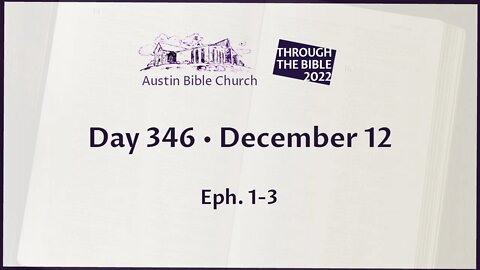 Through the Bible 2022 (Day 346)