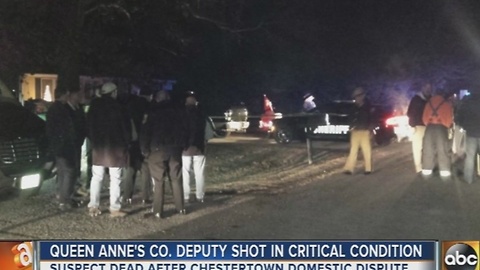 Queen Anne's County sheriff's deputy shot in altercation with suspect