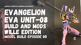Evangelion Eva Unit-08a - Bandai RG Build and Custom Painting - Wille Edition - Episode 5