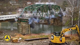 89-Year-Old Bridge IMPLODES Into River